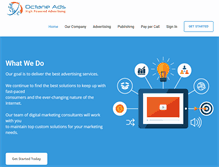 Tablet Screenshot of octaneads.com